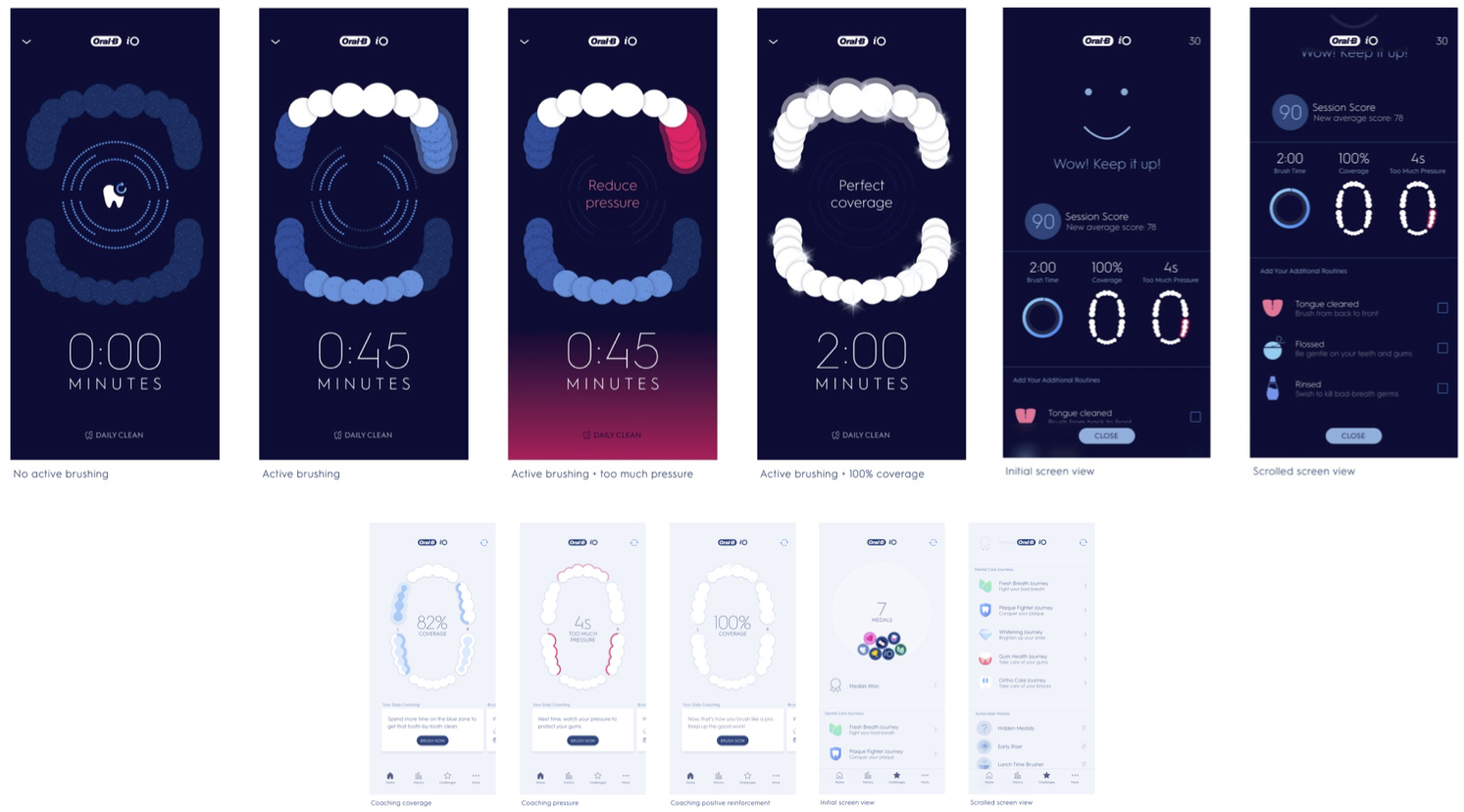 Oral-B Connected App Interface